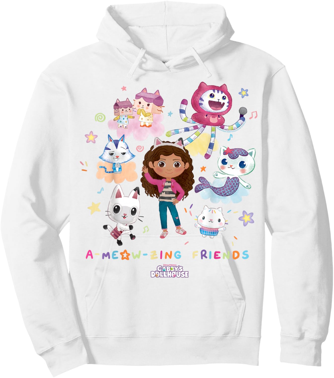 DreamWorks Gabby's Dollhouse A-Meow-zing Friends Hoodie - Hoodie | White