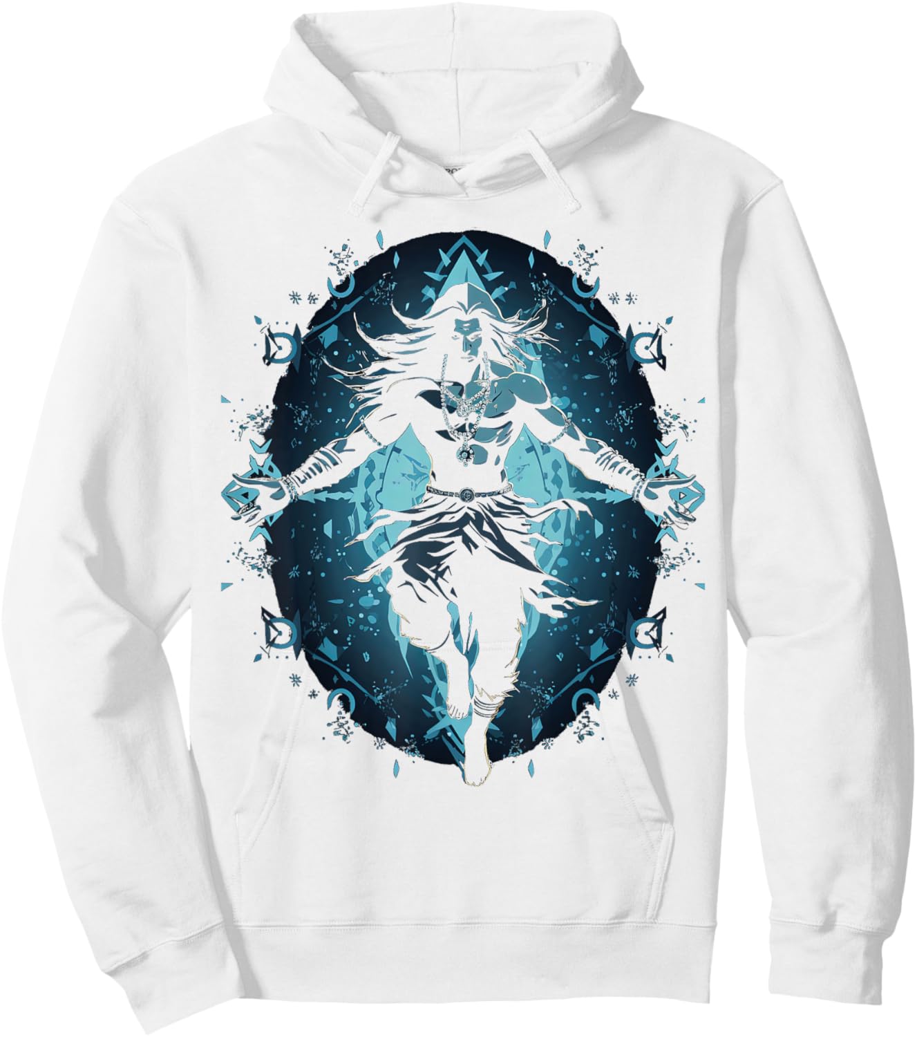 Shiva spiritual hindu god tandava dance yoga meditation Hoodie - Hoodie | White