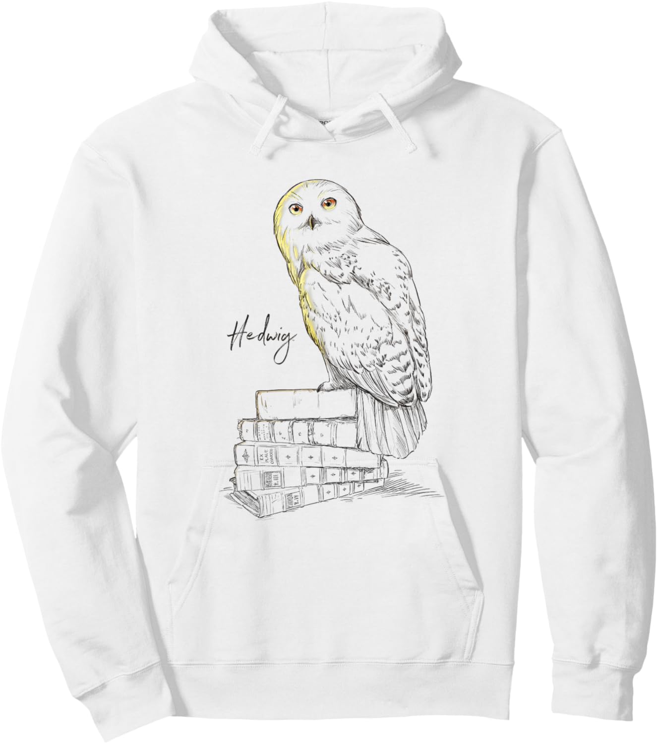 Harry Potter Hedwig Harry's Pet Owl Sketch Chest Portrait Hoodie - Hoodie | White