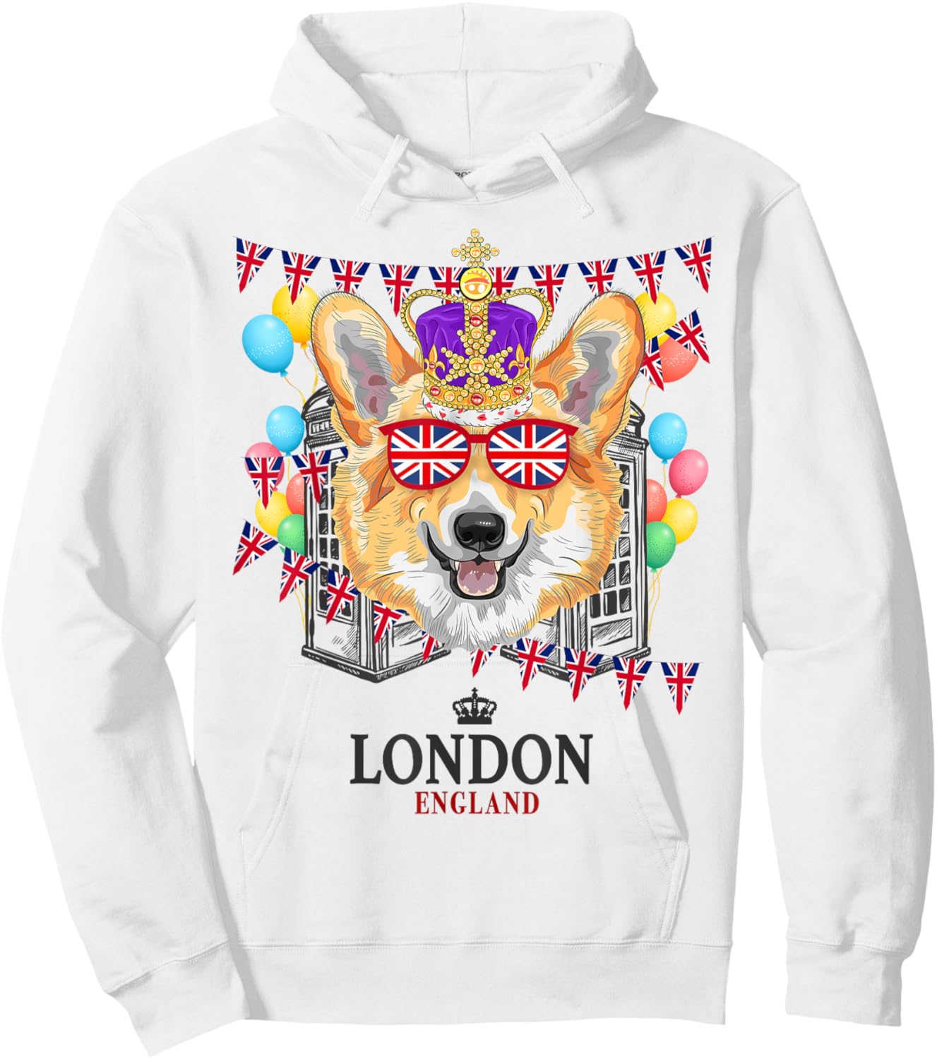 London Souvenirs Idea For Kids & English British Memorabilia Hoodie - Hoodie | White