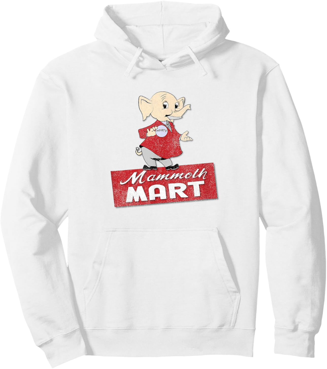 Mammoth Mart Funny Retro 70s Classic Shopping Store Hoodie - Hoodie | White