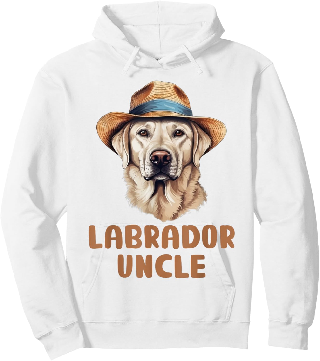 Cute Labrador Uncle Dog Lovers Gift Funny Puppy Lab Owner Women Kids Hoodie - Hoodie | White