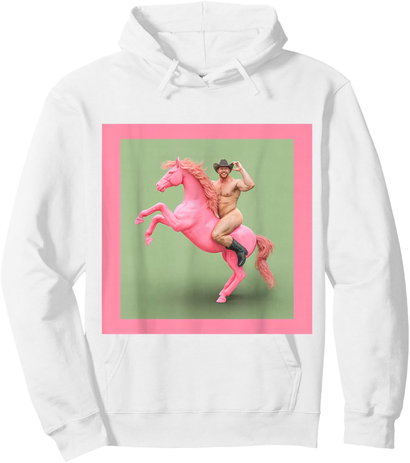 Pink Pony Vampire Cowboy Hoodie - Hoodie | White