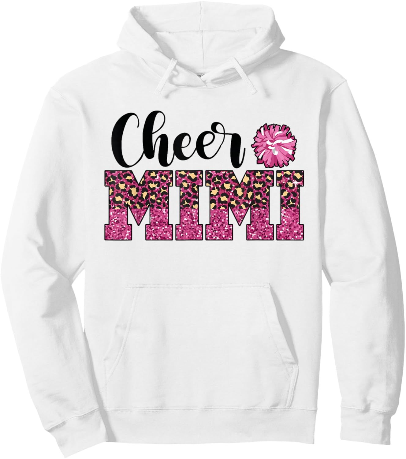Cute Cheer Mimi Of A Cheerleader Mimi Grandma Hoodie - Hoodie | White