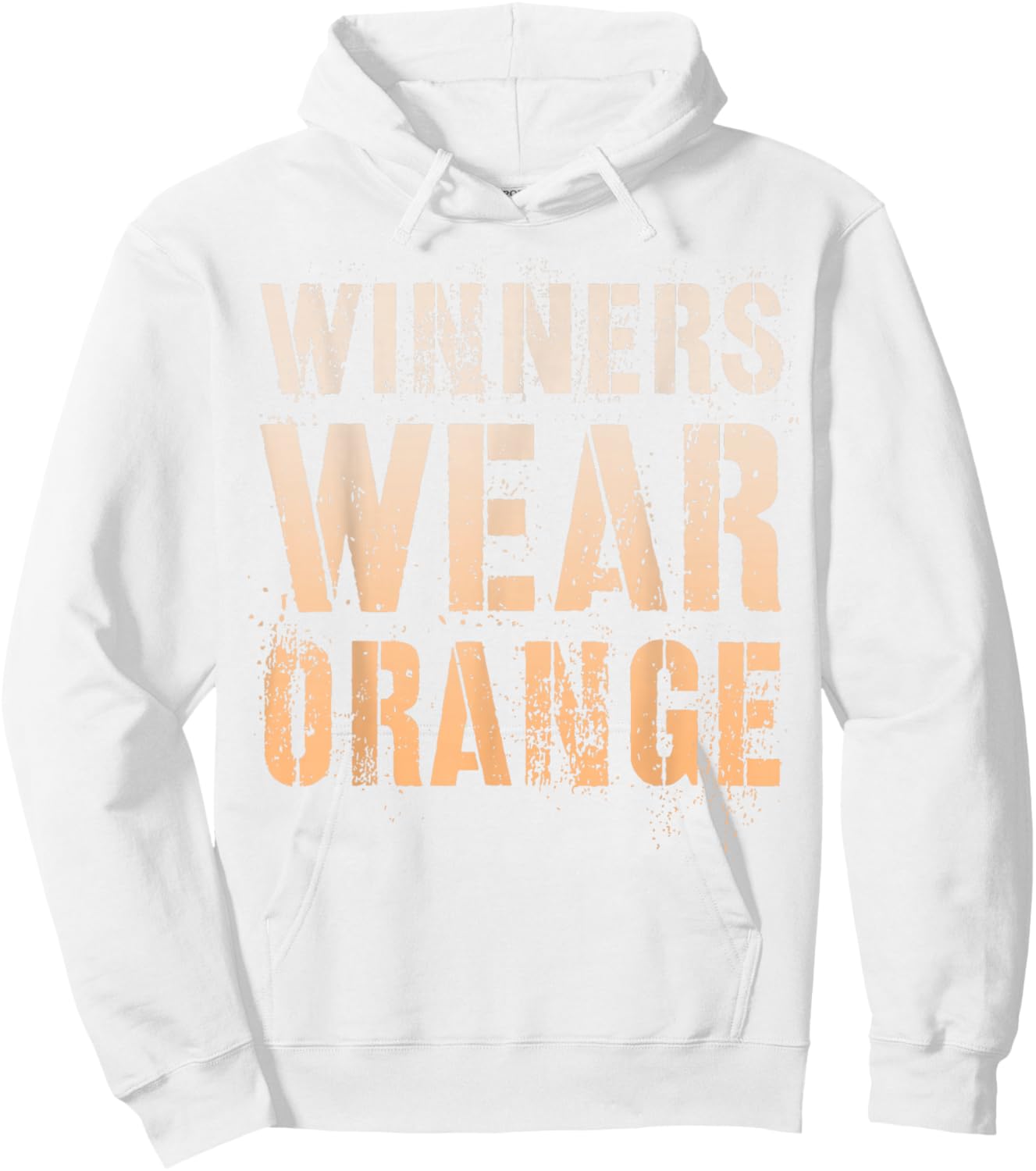 WINNERS WEAR ORANGE Summer Camp Team Building War Game Day Hoodie - Hoodie | White