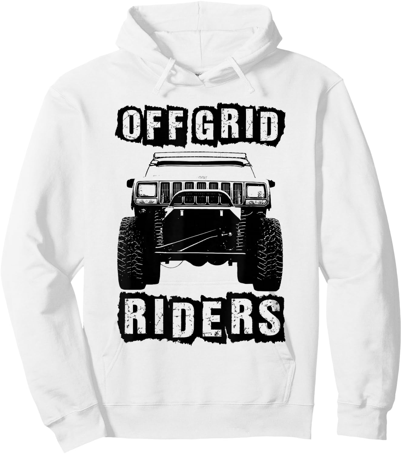 Off road rock crawling XJ Hoodie - Hoodie | White