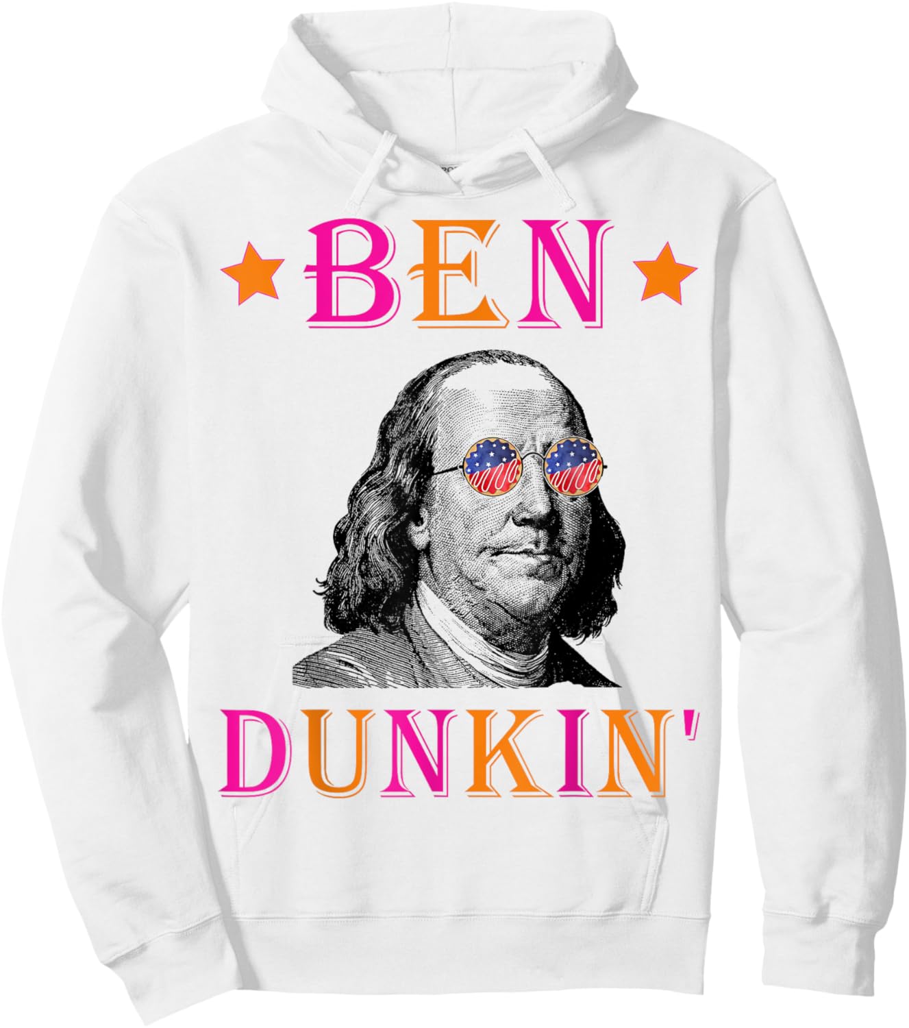 Patriotic Sweet Doughnut Co. 4th July Ben Dunkin Hoodie - Hoodie | White
