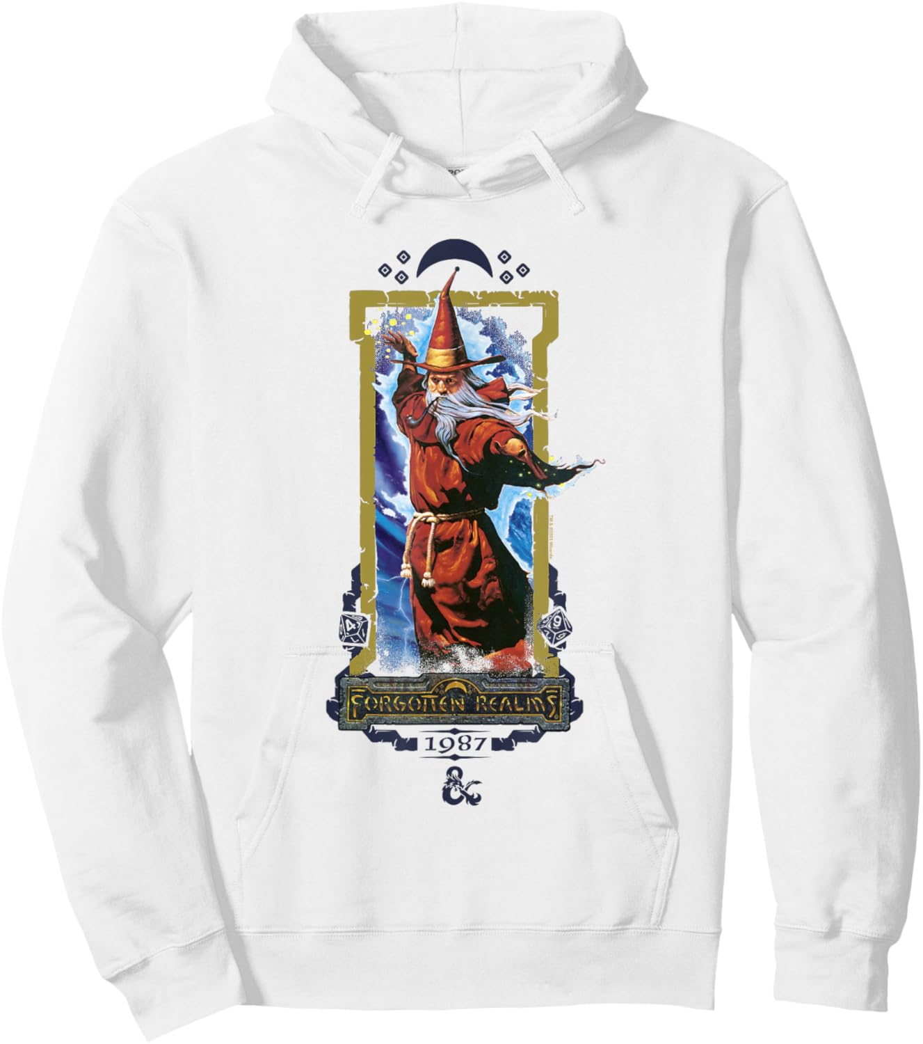 Dungeons & Dragons 50th Anniversary Forgotten Realms Vintage Hoodie - Hoodie | White