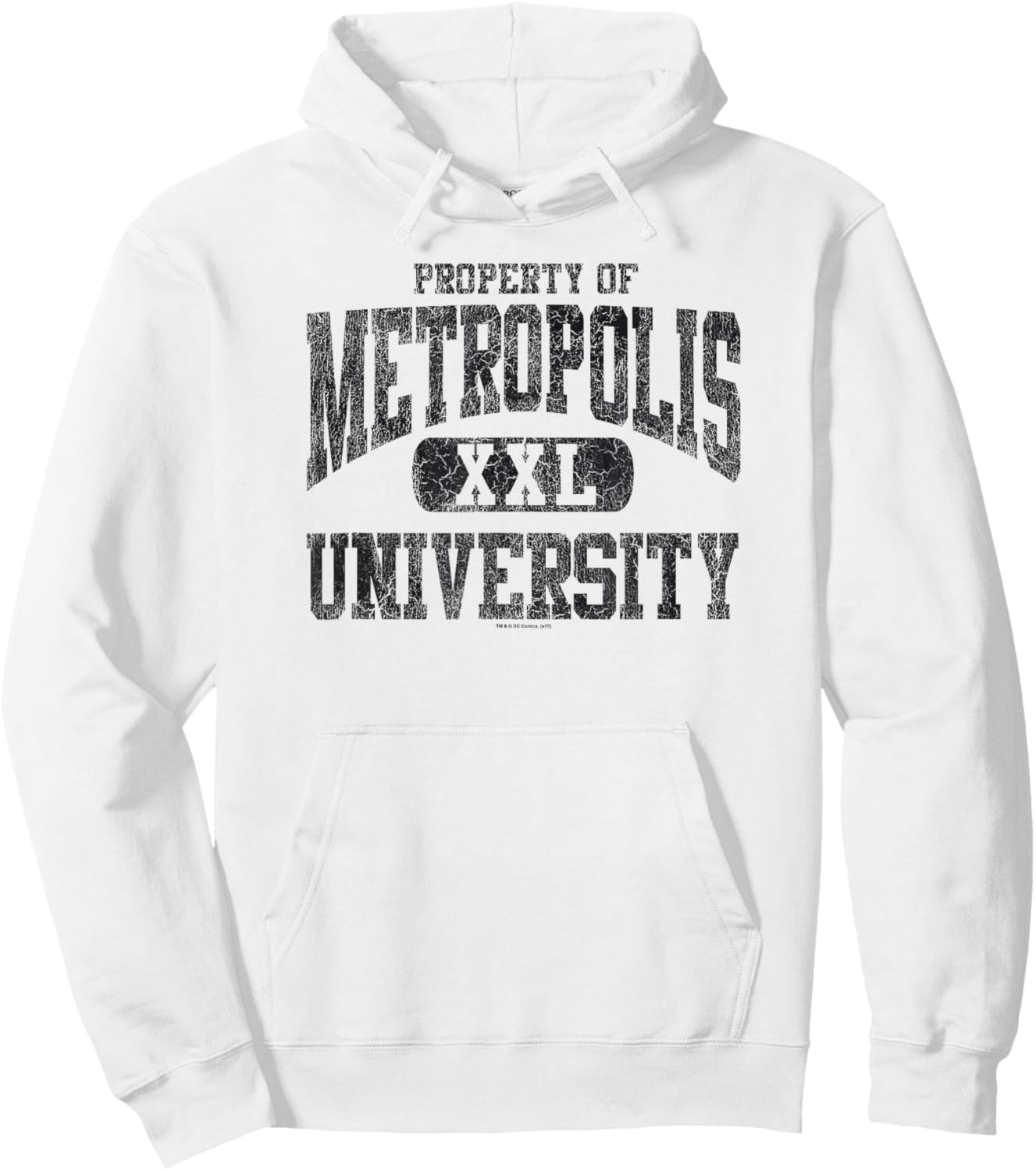 Superman Property of Metropolis University Hoodie - Hoodie | White