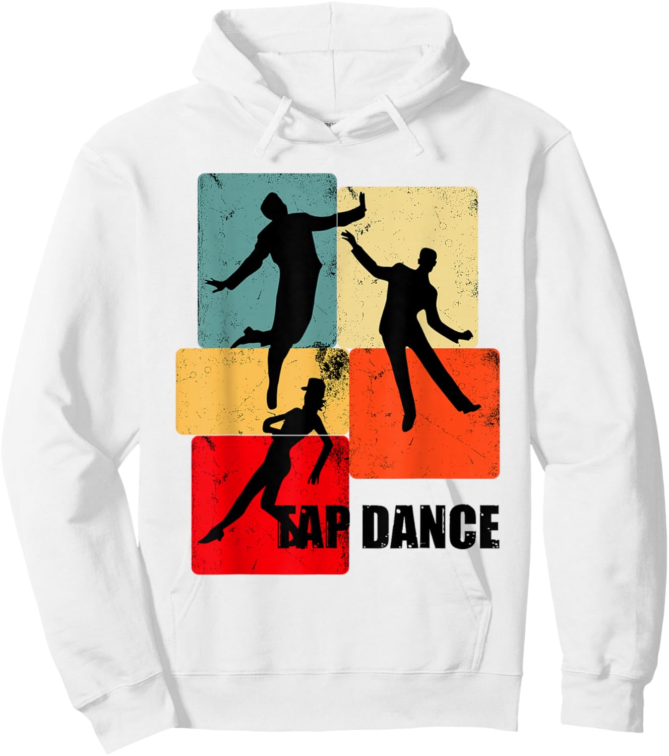 Retro Tap dancer Shirts | Tap Dancing for Tap Dancer | White, Small, Classic Fit, Short Sleeve Hoodie - Hoodie | White