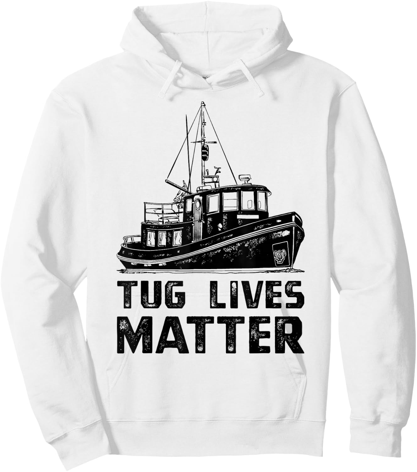 Funny Tugboat , Towboat Tug Matters Boat Apparel Hoodie - Hoodie | White