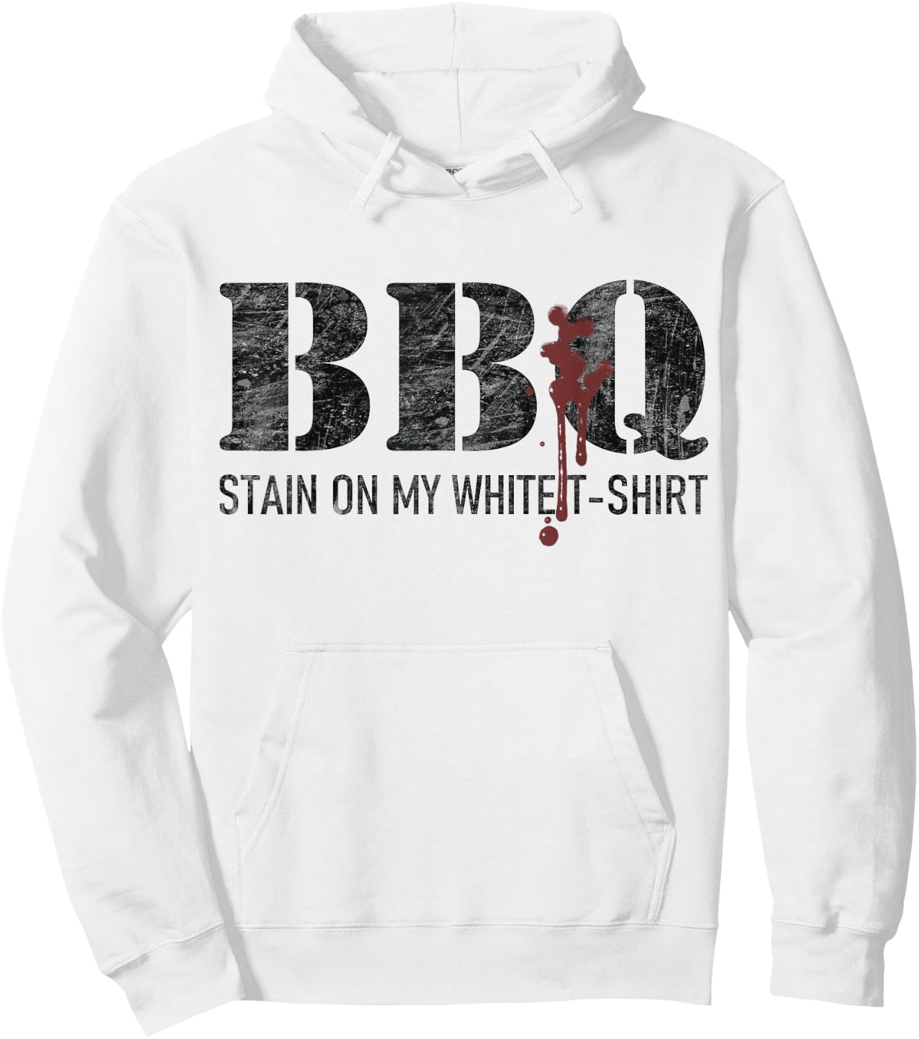 Barbecue stain on my white Hoodie - Hoodie | White
