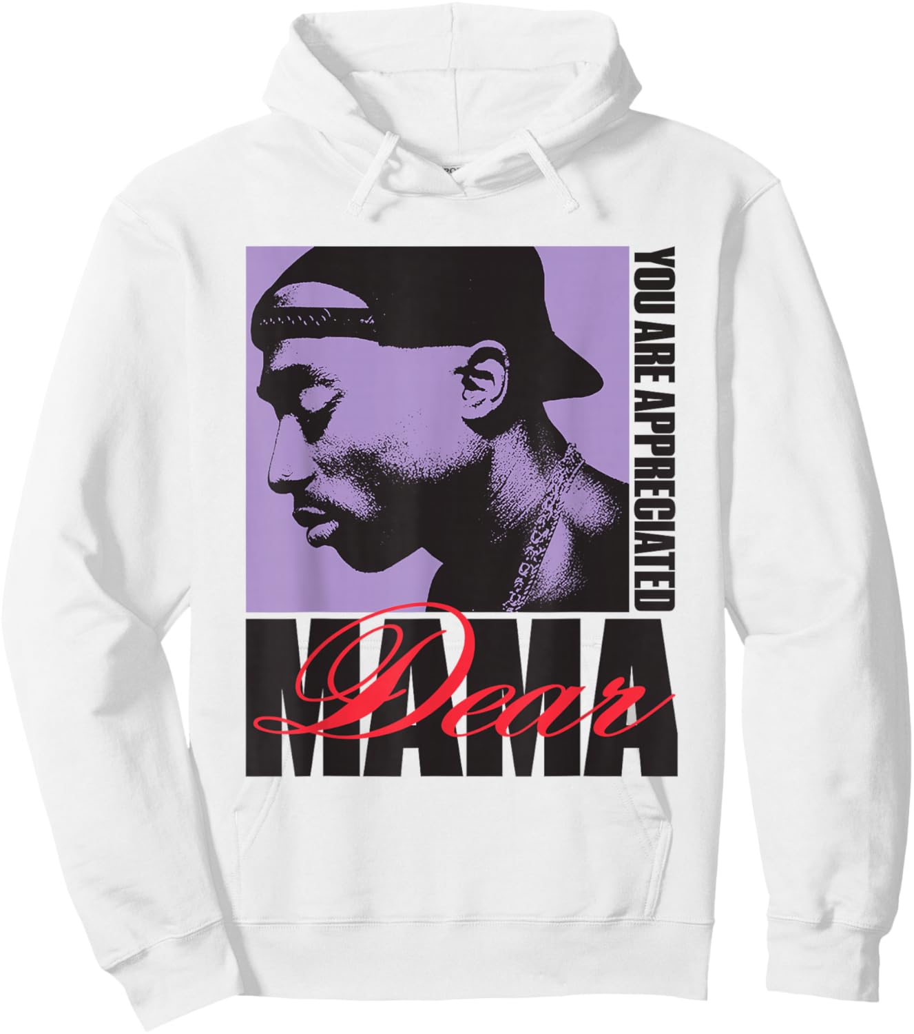 Official Tupac Dear Mama Appreciated Hoodie - Hoodie | White