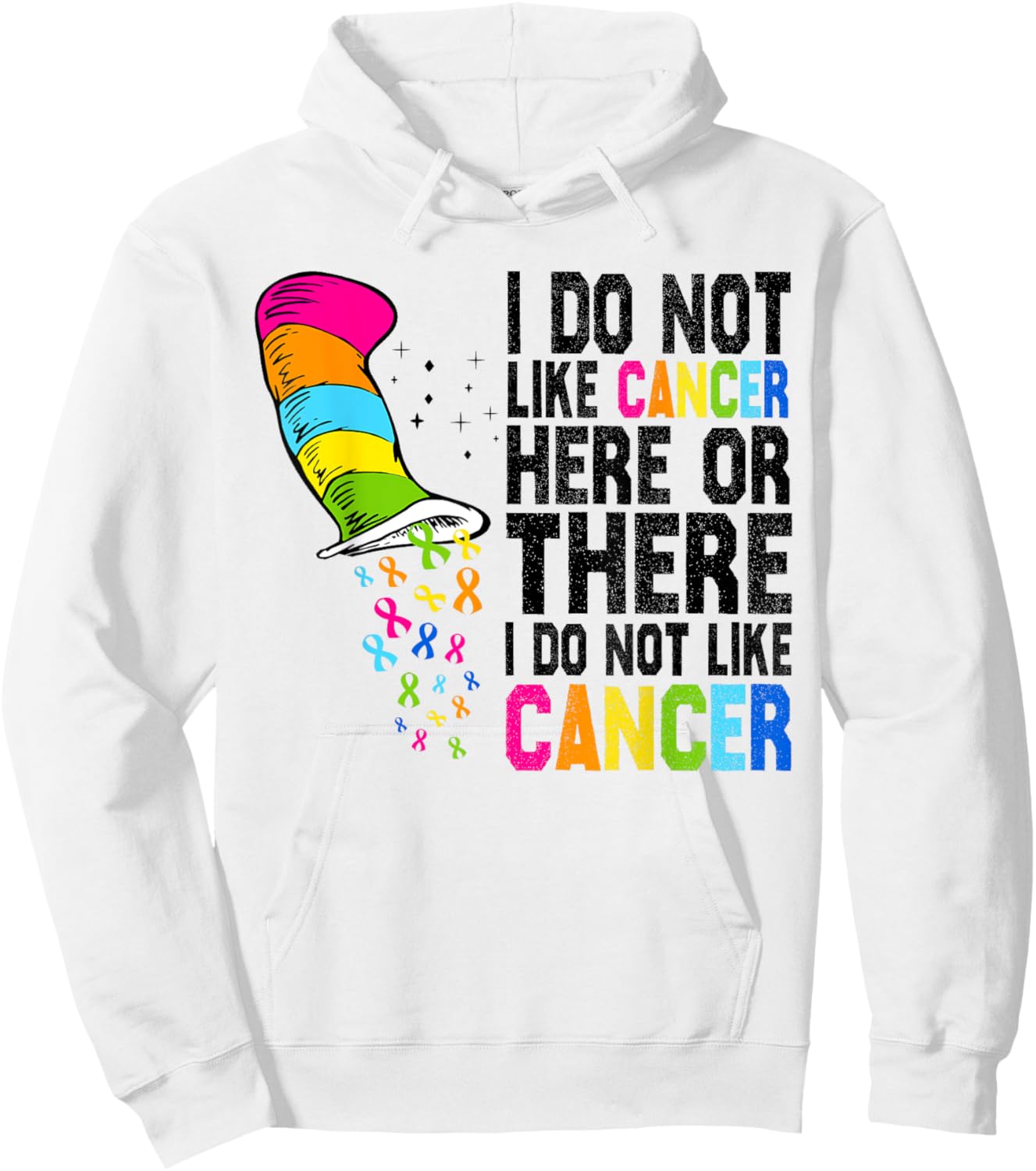 I Do Not Like Cancer Here Or There I Do Not Like Cancer Hoodie - Hoodie | White