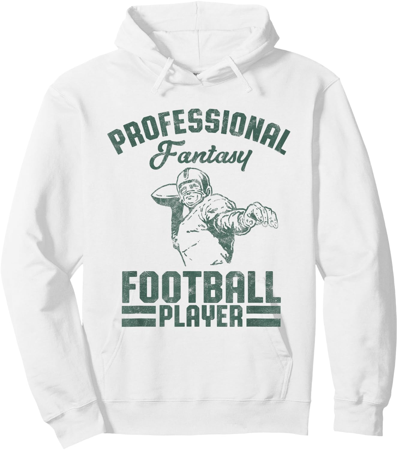 Fantasy Football Player Retro Design Party Kit Trophy Gift Hoodie - Hoodie | White