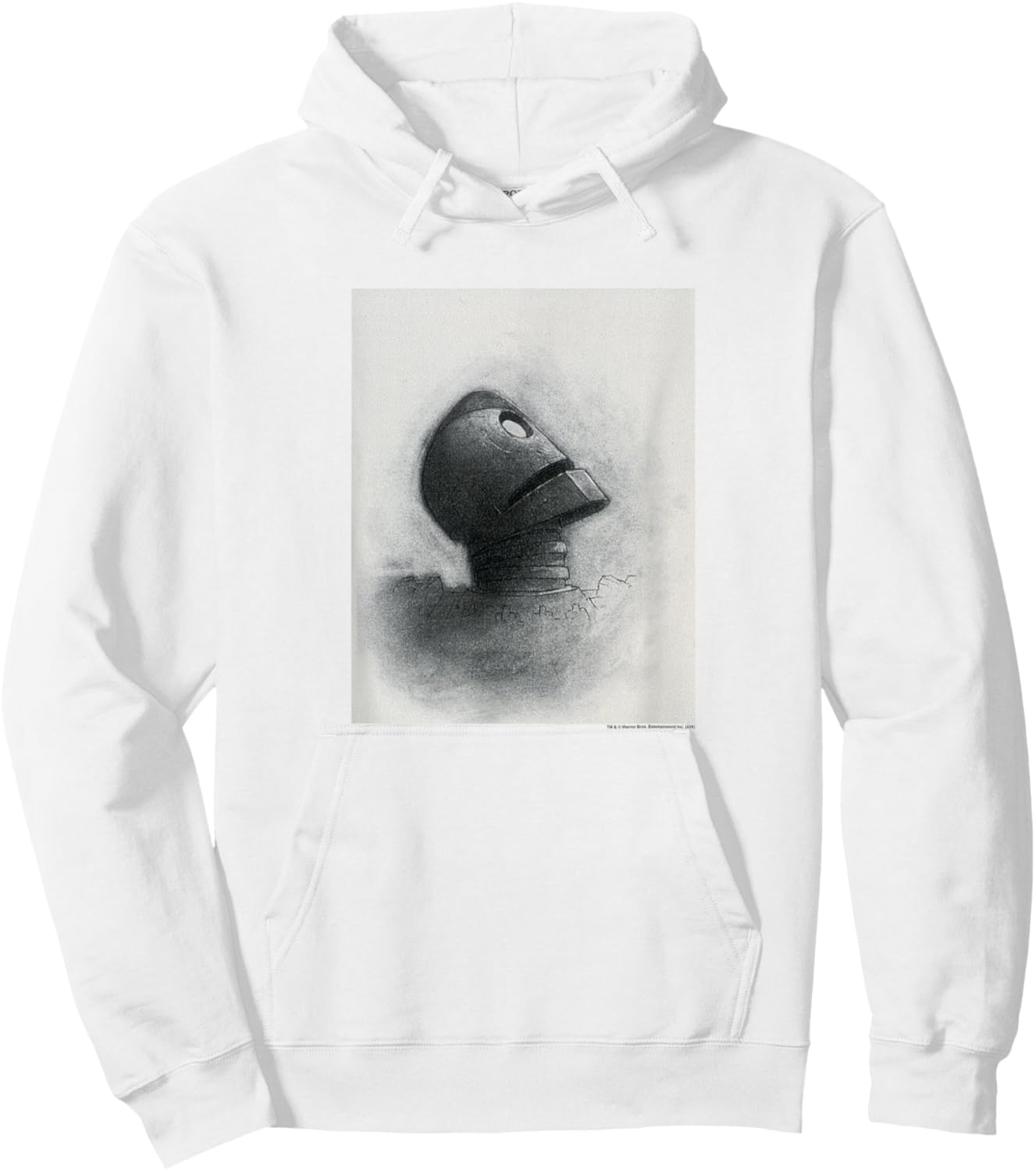 The Iron Giant Looking Up Hoodie - Hoodie | White
