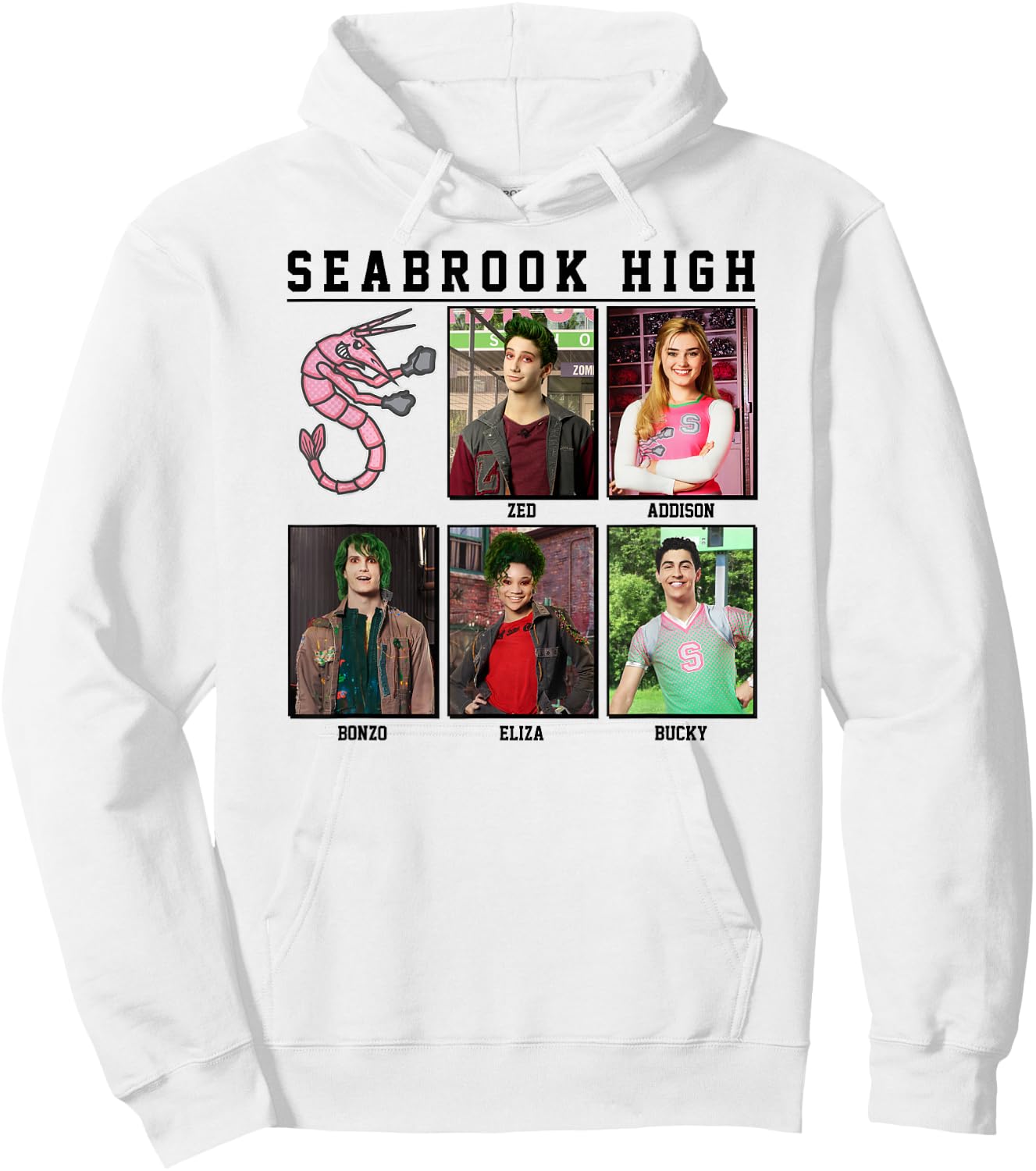 Zombies - Seabrook Yearbook Zed Addison Bonzo Eliza Bucky Hoodie - Hoodie | White