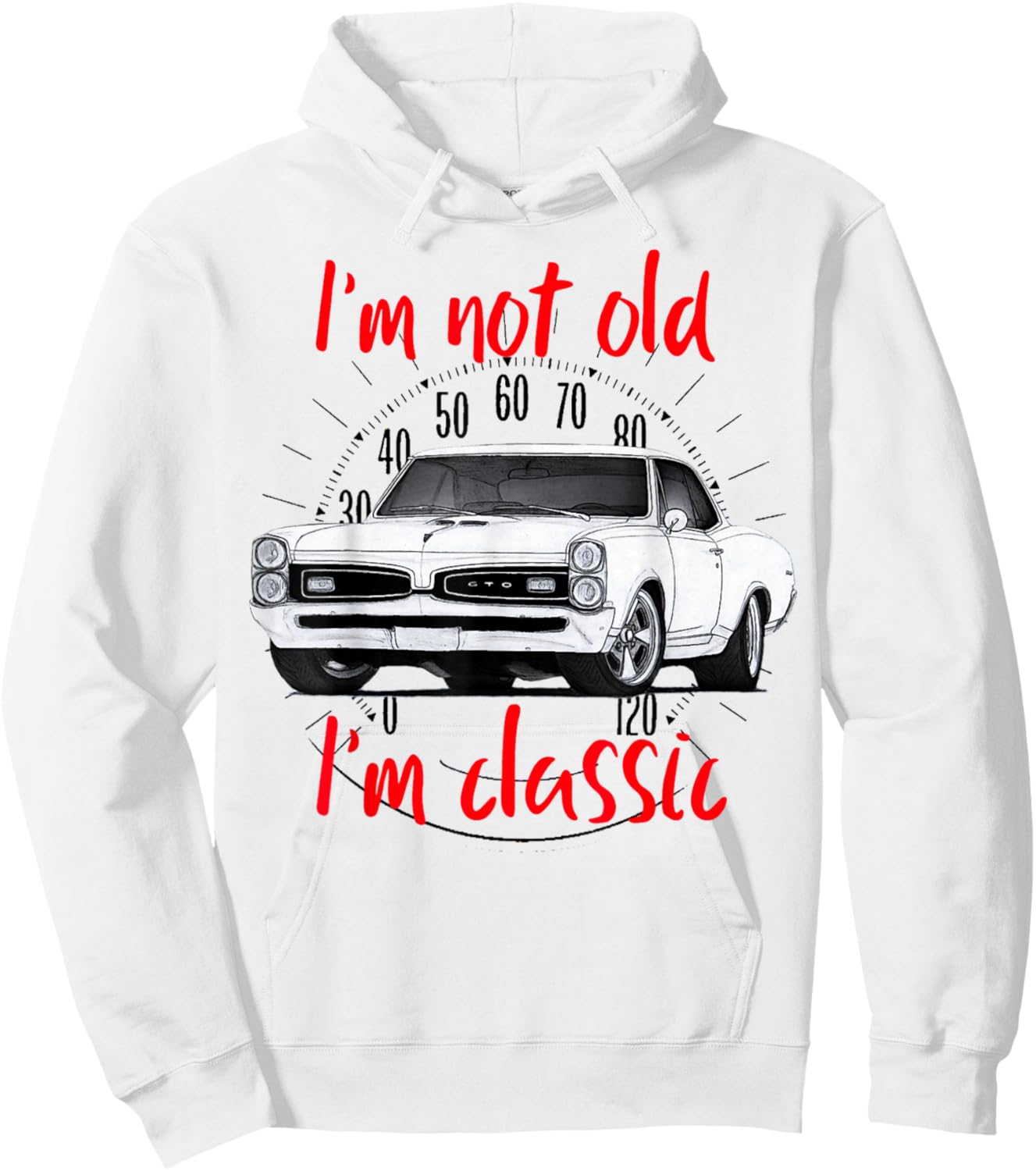 1967 67 GTO Classic Car Old School Muscle Car Hoodie - Hoodie | White