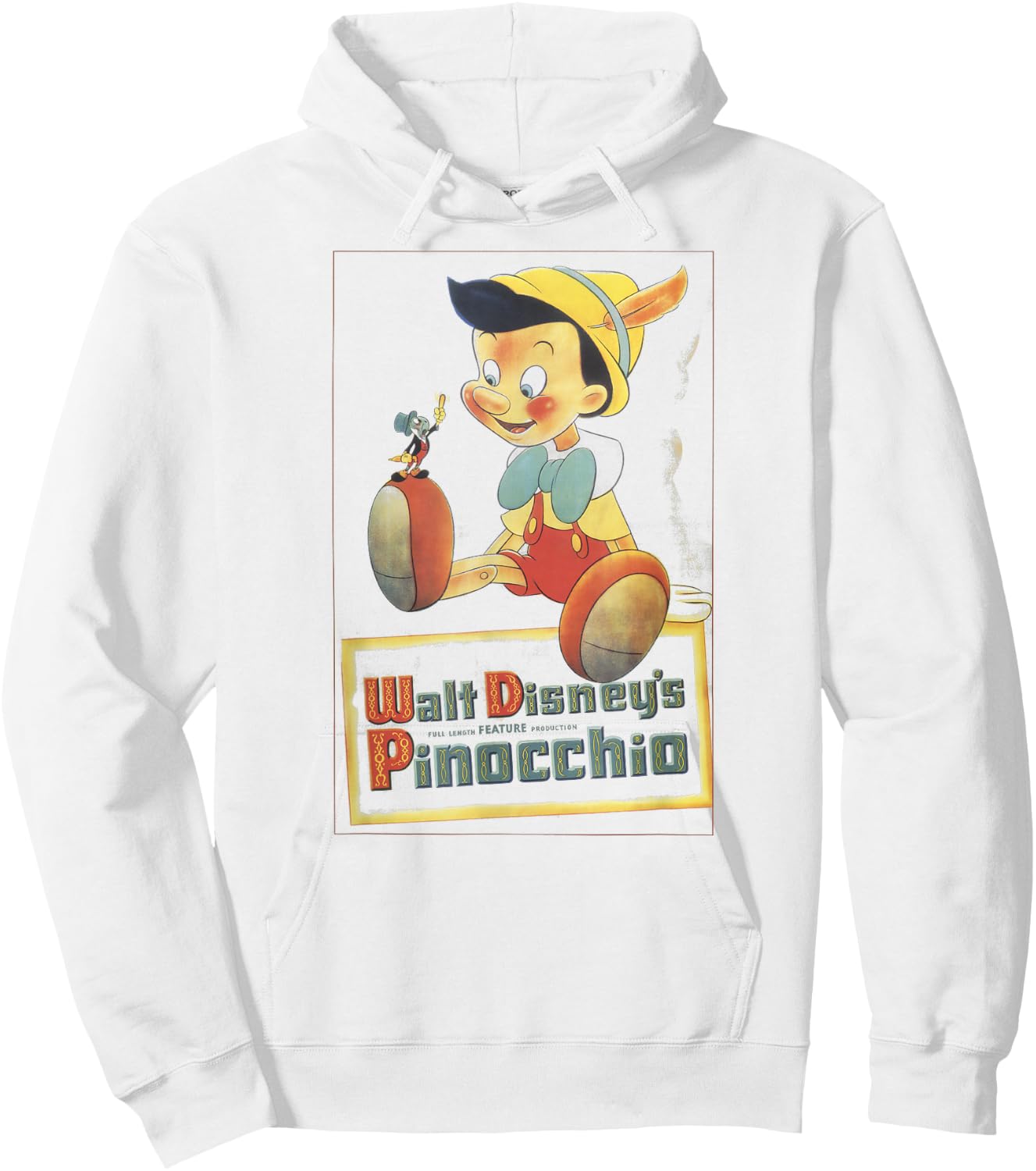 Disney Pinocchio Vintage Portrait Hoodie - Hoodie | White