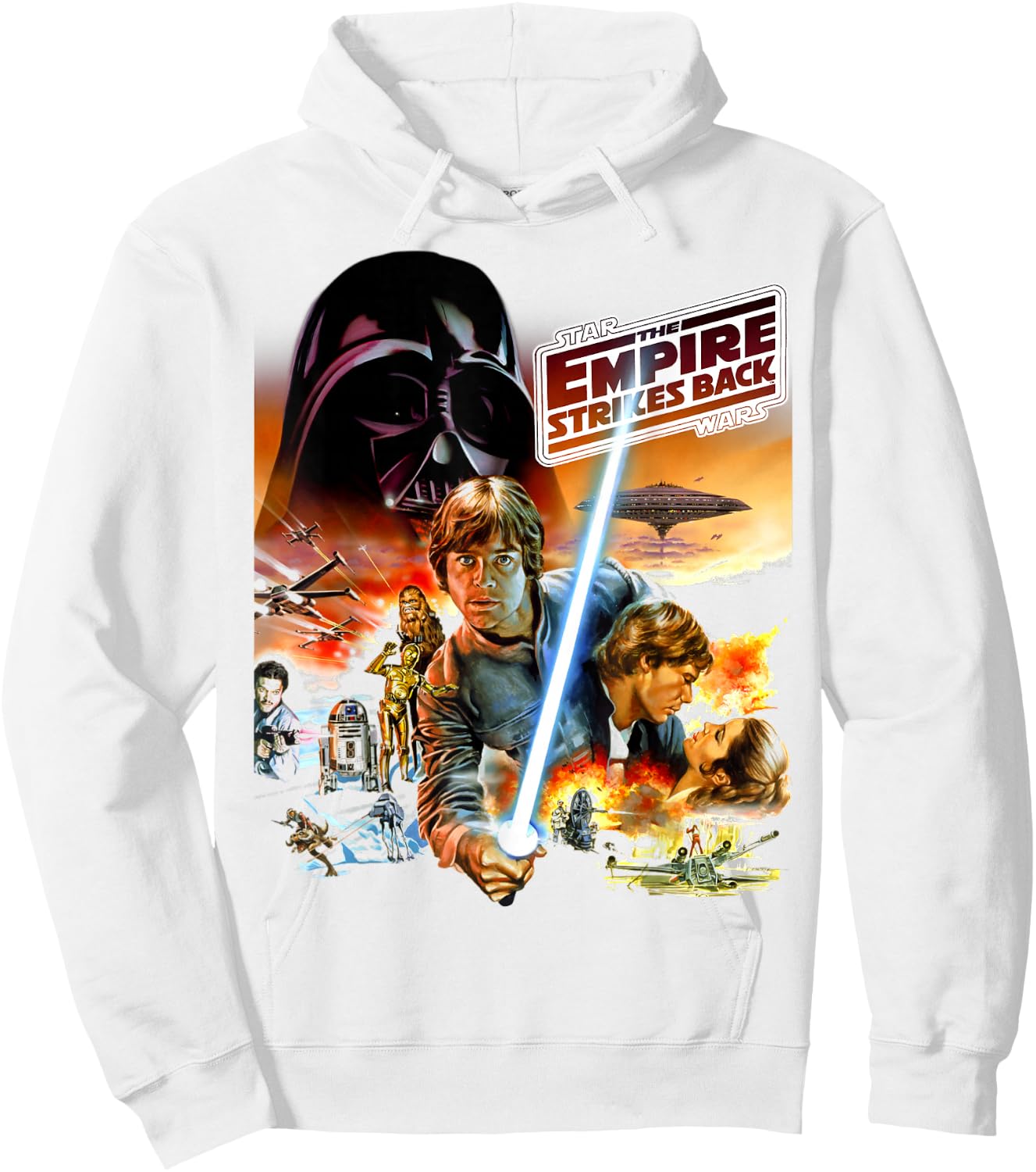 Star Wars The Empire Strikes Back Classic Group Shot Hoodie - Hoodie | White