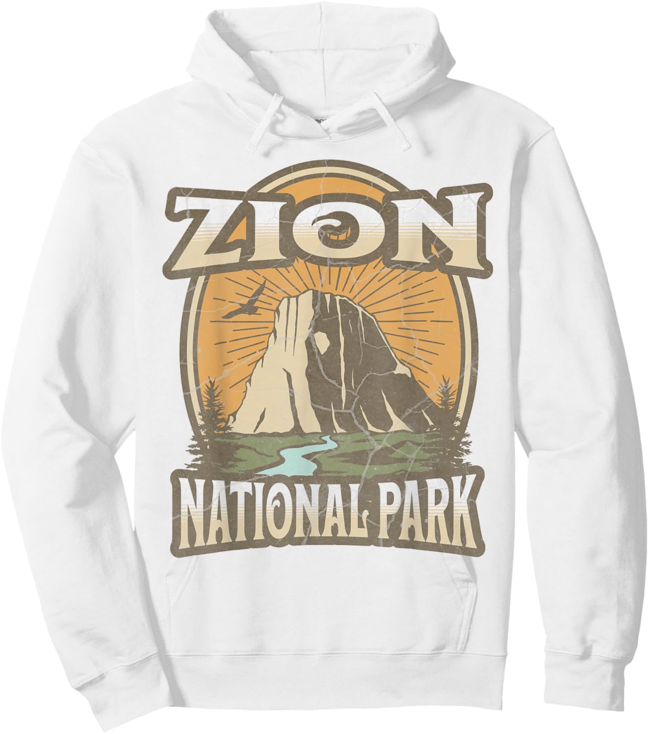 Zion National Park Hoodie - Hoodie | White