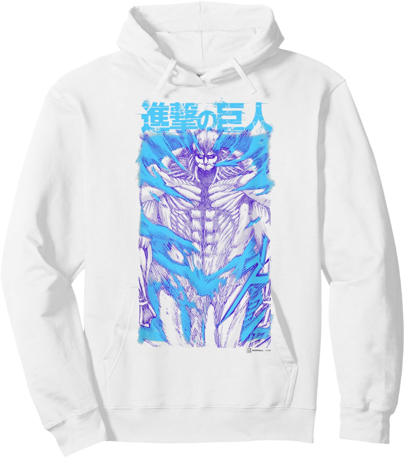 Attack on Titan Armored Titan Protecting Body Epic Poster Hoodie - Hoodie | White