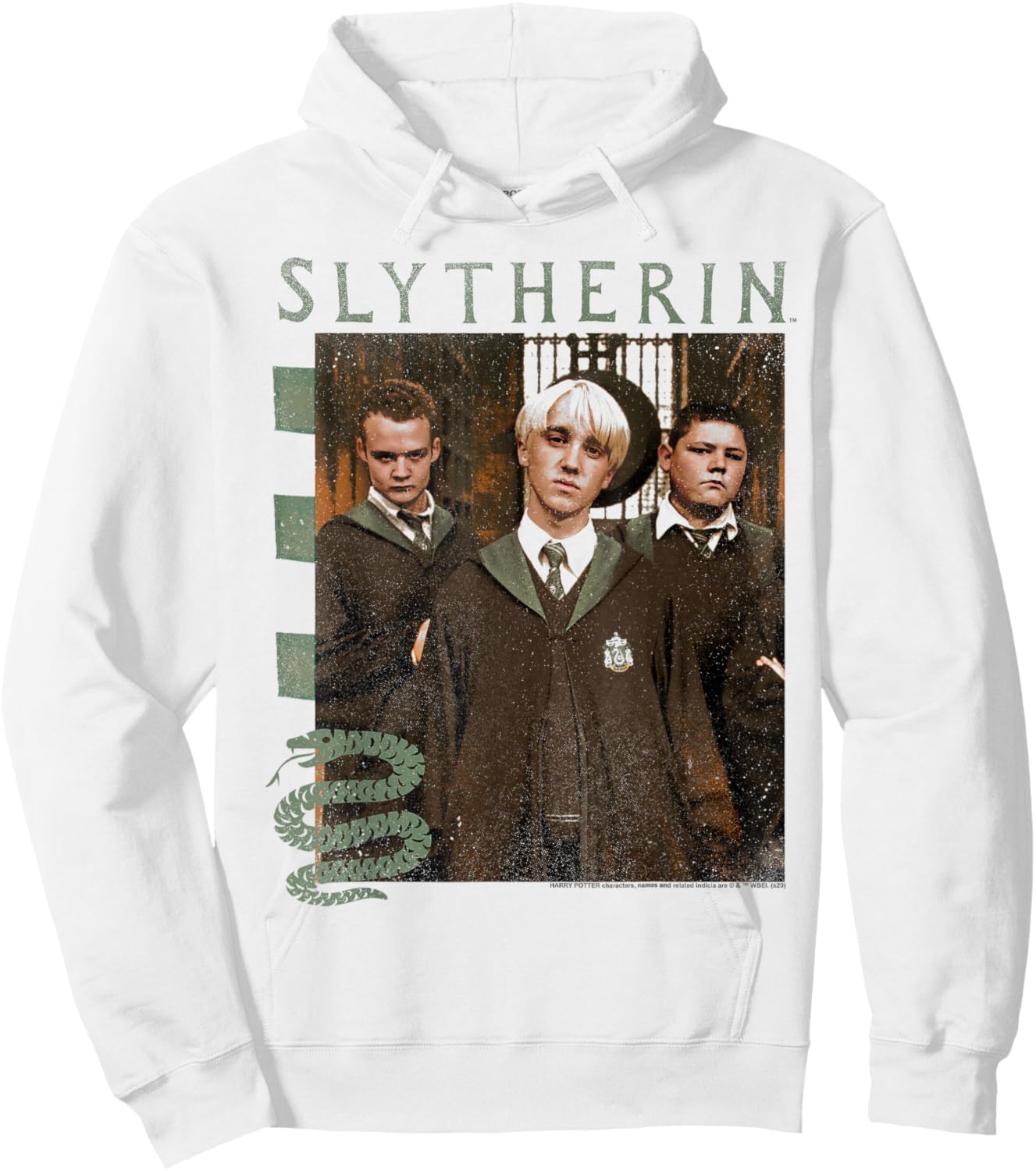Harry Potter Draco Crabbe & Goyle Slytherin Group Shot Hoodie - Hoodie | White