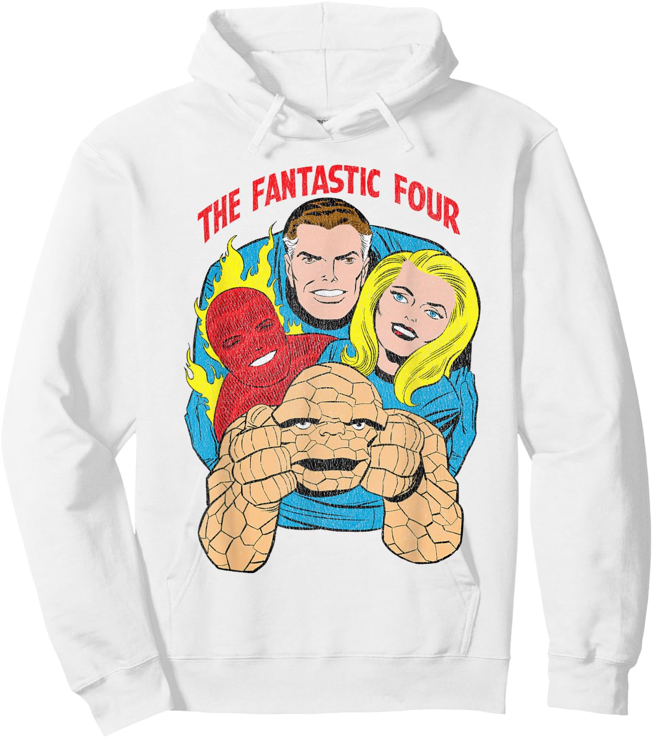 Marvel The Fantastic Four Retro Comic Hoodie - Hoodie | White