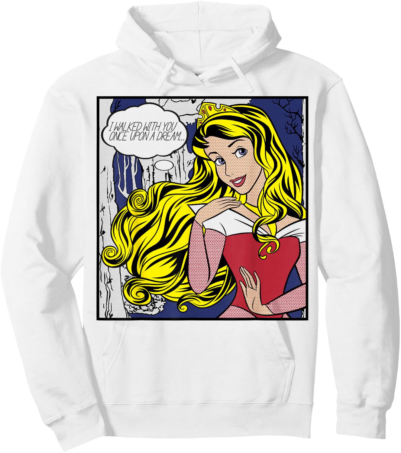 Disney Sleeping Beauty Aurora Pop Art Portrait Hoodie - Hoodie | White