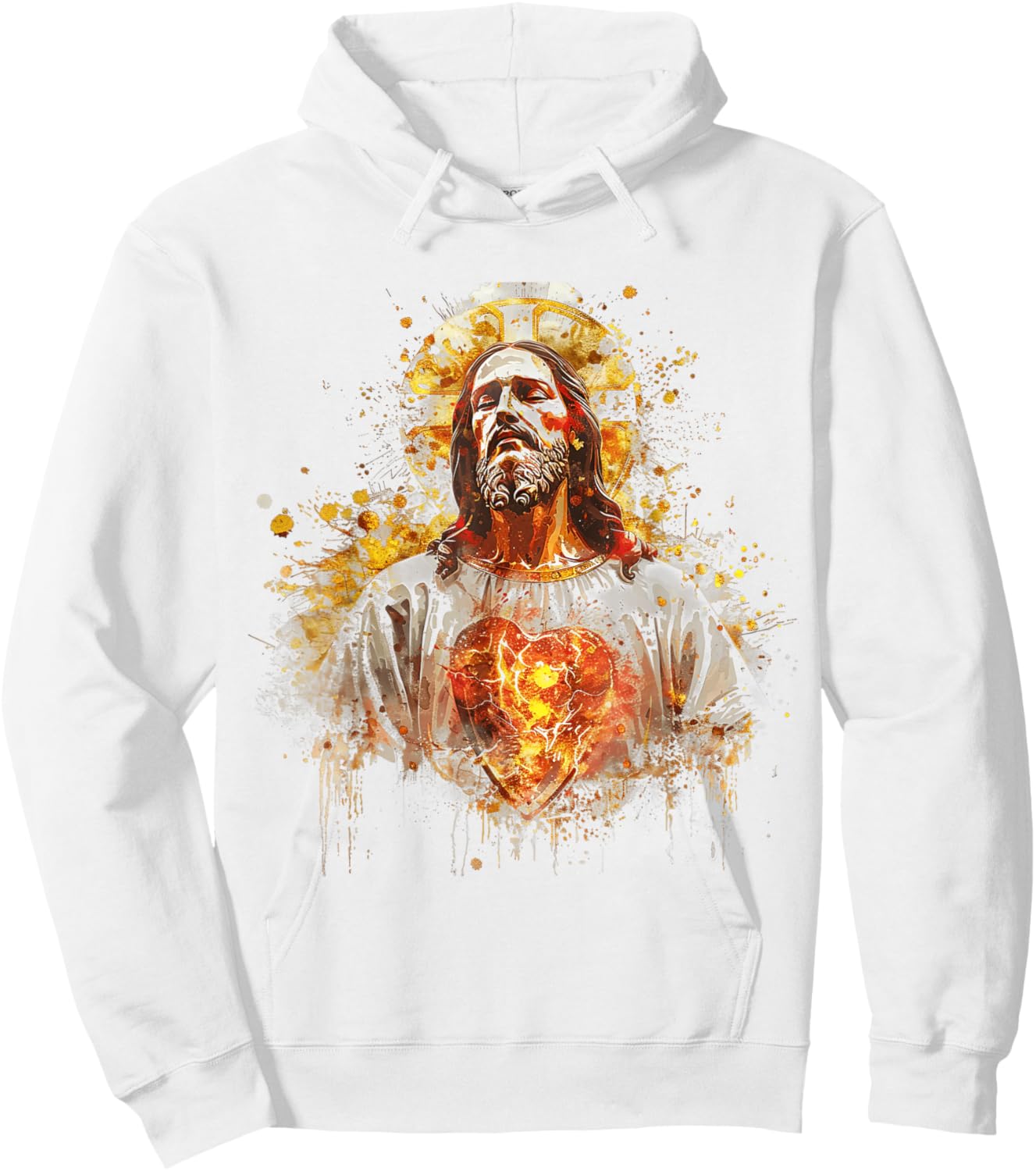 Sacred Heart of Jesus Catholic Devotion Faith Hoodie - Hoodie | White
