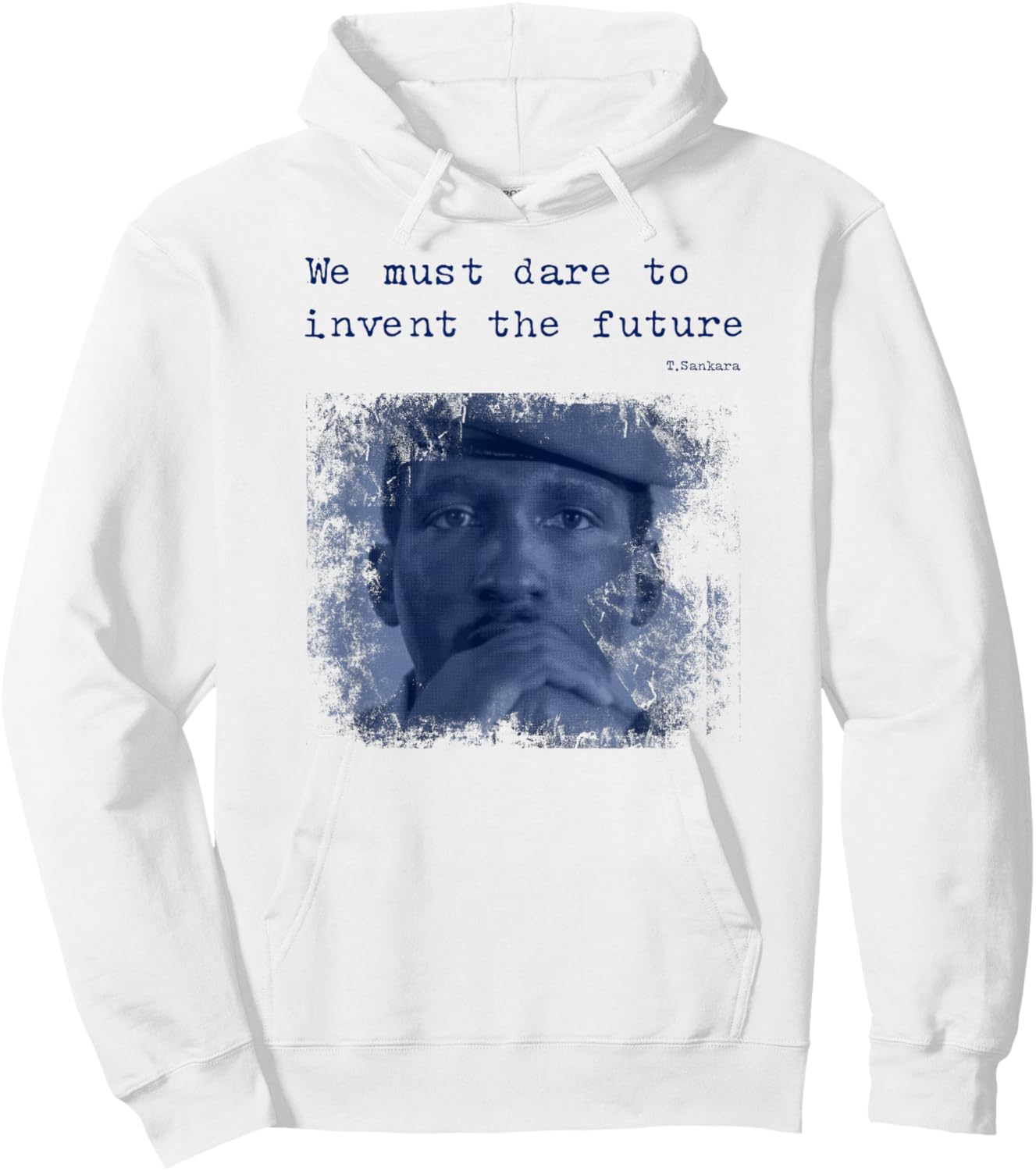 Thomas Sankara , grey, S Hoodie - Hoodie | White
