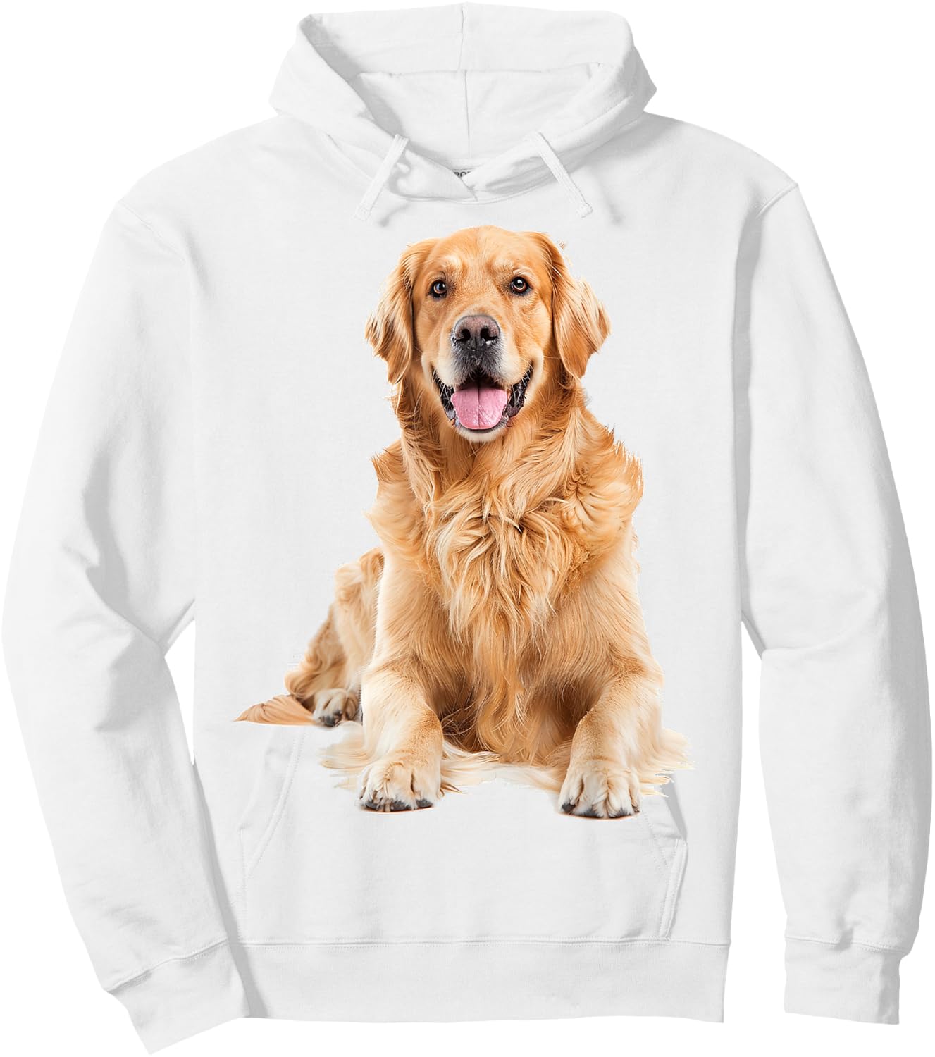 Golden Retriever Dog Graphic Pet Artwork Golden Retriever Men Women Kids Hoodie - Hoodie | White