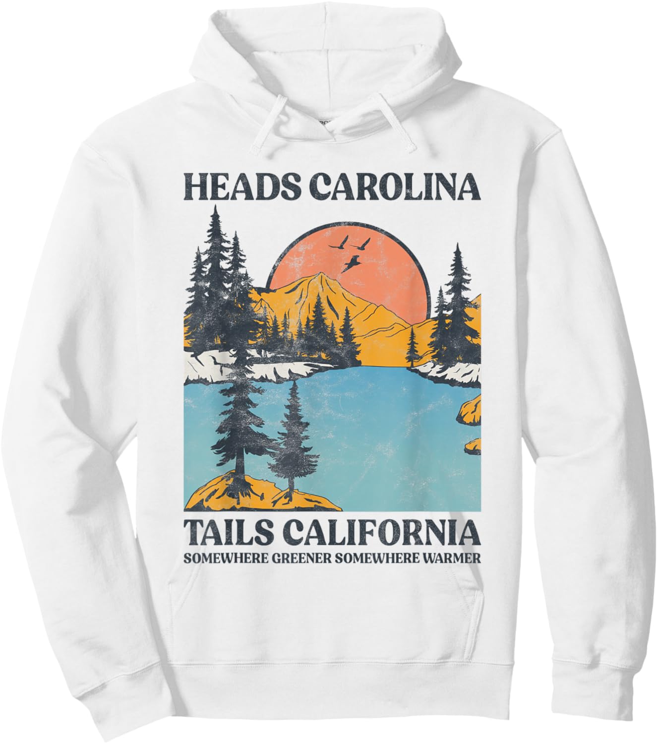 Cowgirl Western Country Music Heads Carolina Tail California Hoodie - Hoodie | White