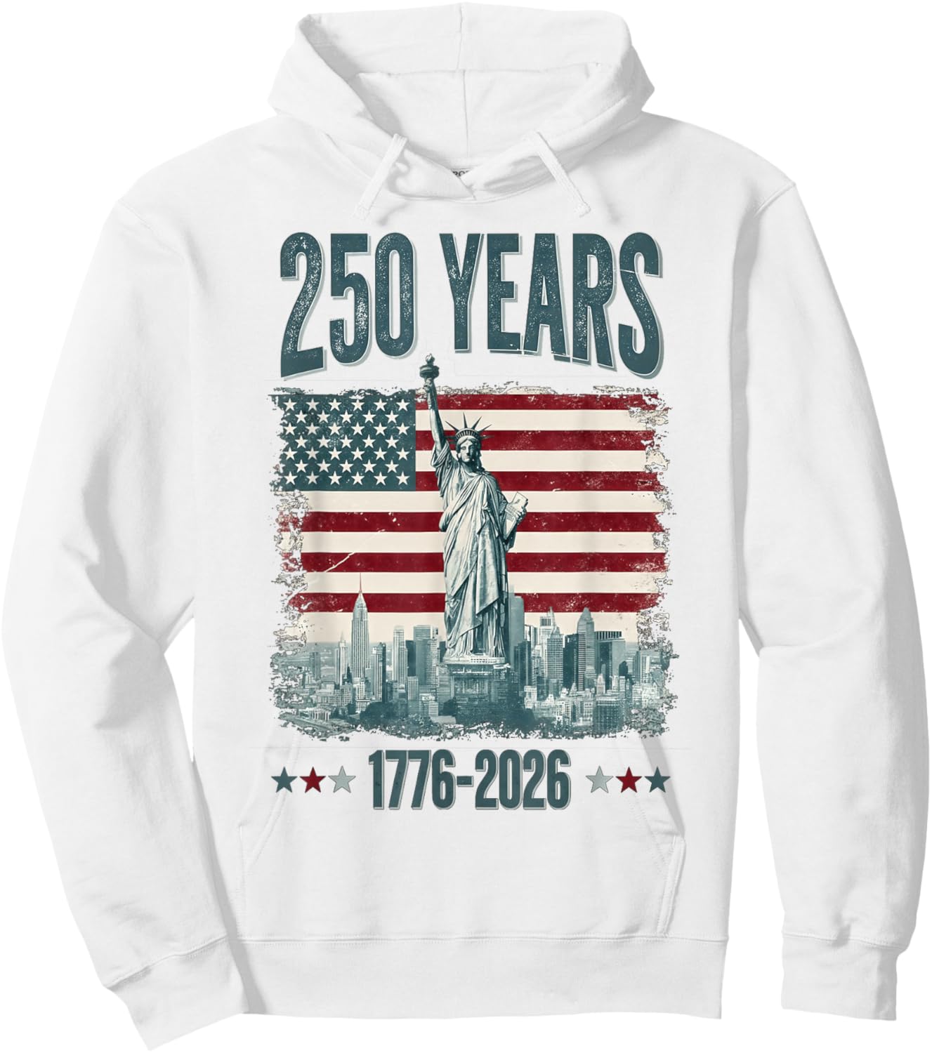 250 Years of Independence 250th Anniversary July 4th Hoodie - Hoodie | White
