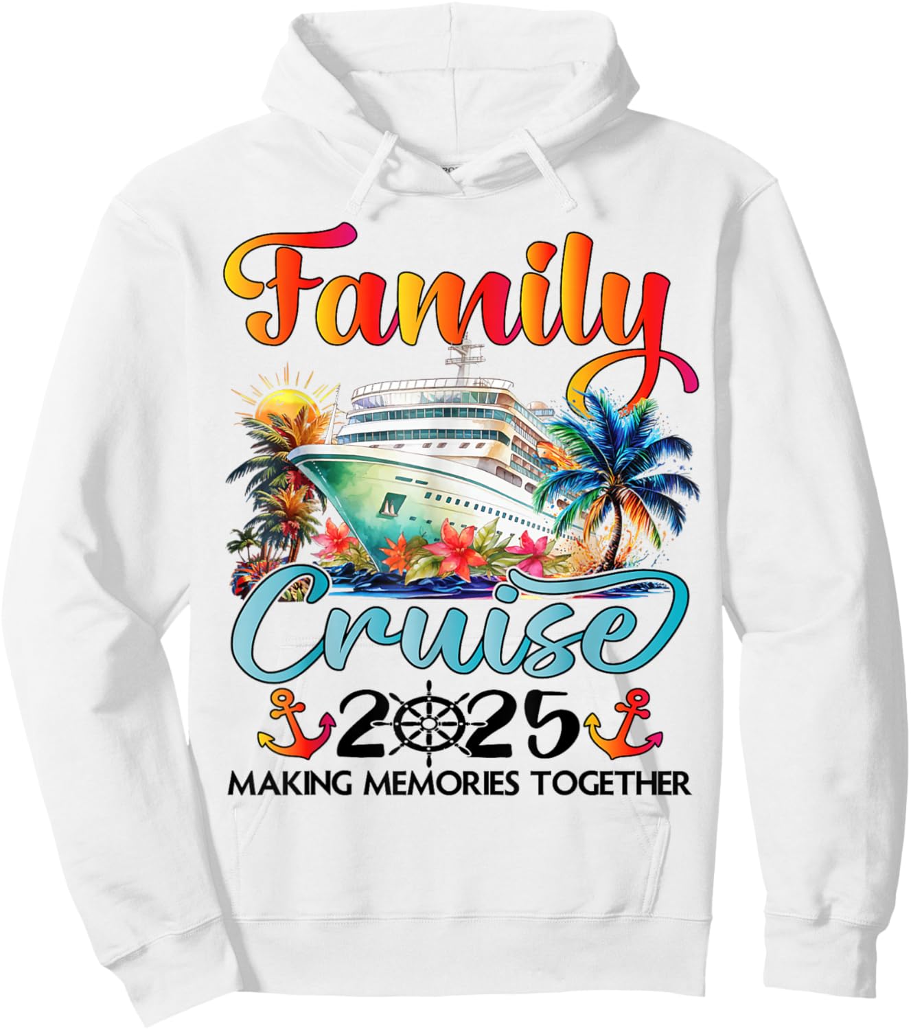 Family Cruise 2025 Family Matching Cruise Ship Vacation Trip Hoodie - Hoodie | White