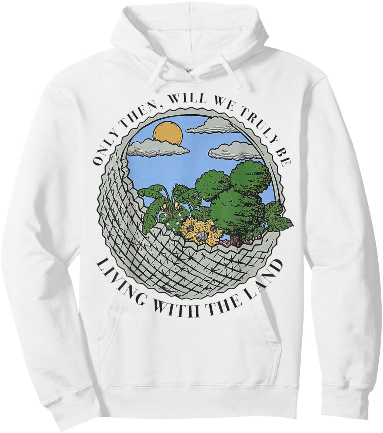 Living with The Land Hoodie - Hoodie | White