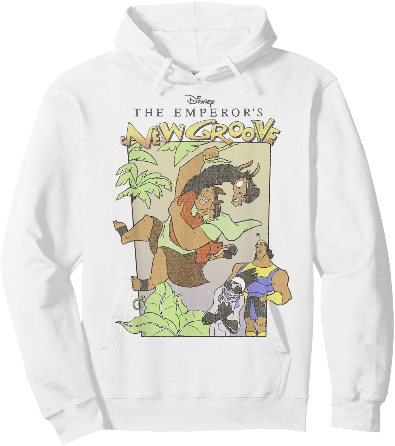 Disney The Emperor's New Groove Group Shot Cartoon Poster Hoodie - Hoodie | White