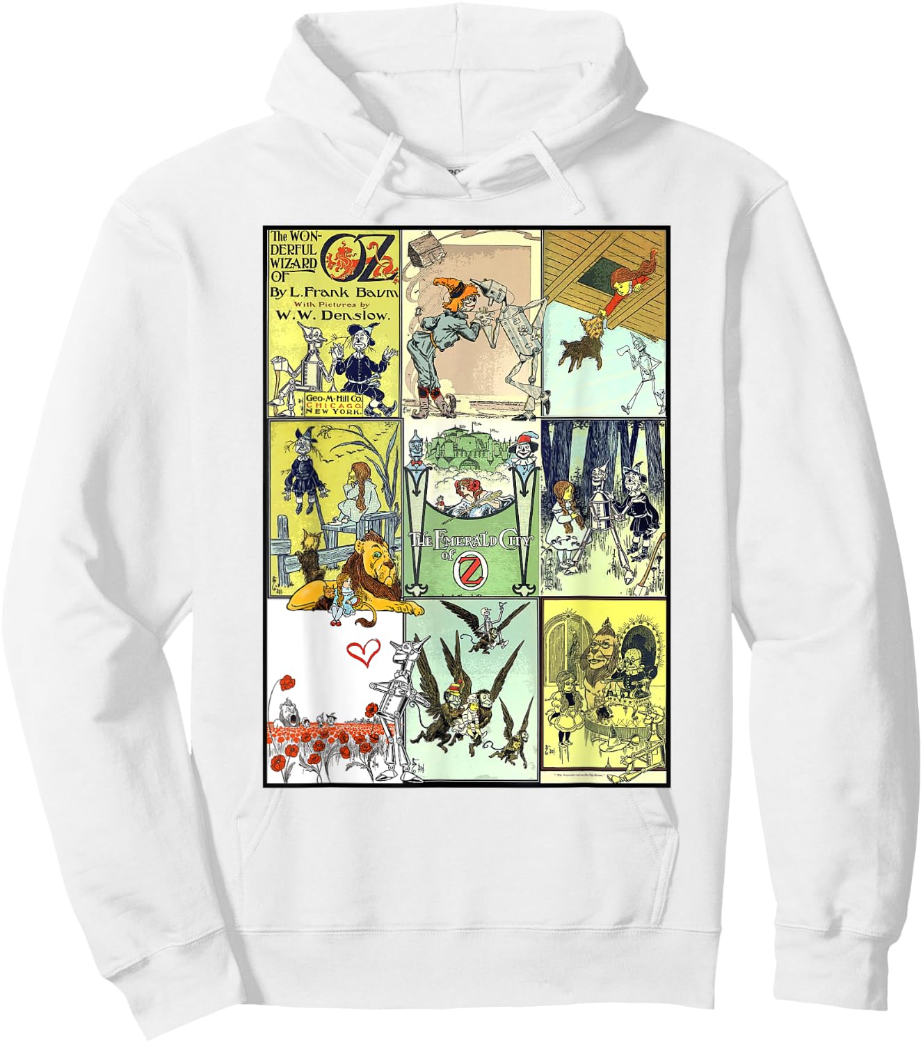Collage The Wonderful Wizard of Oz Hoodie - Hoodie | White