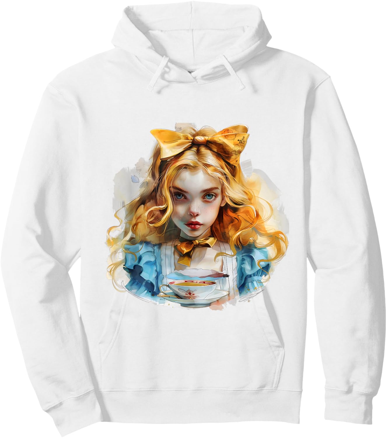 Alice in Wonderland Art Hoodie - Hoodie | White