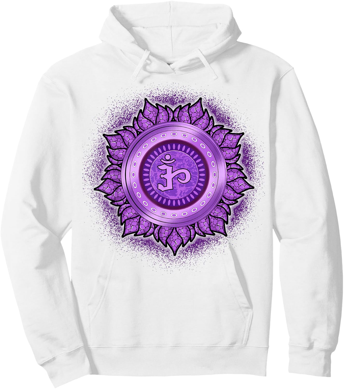 Meditation T Shirt Mindfulness Shirt Crown Chakras Shirt Hoodie - Hoodie | White