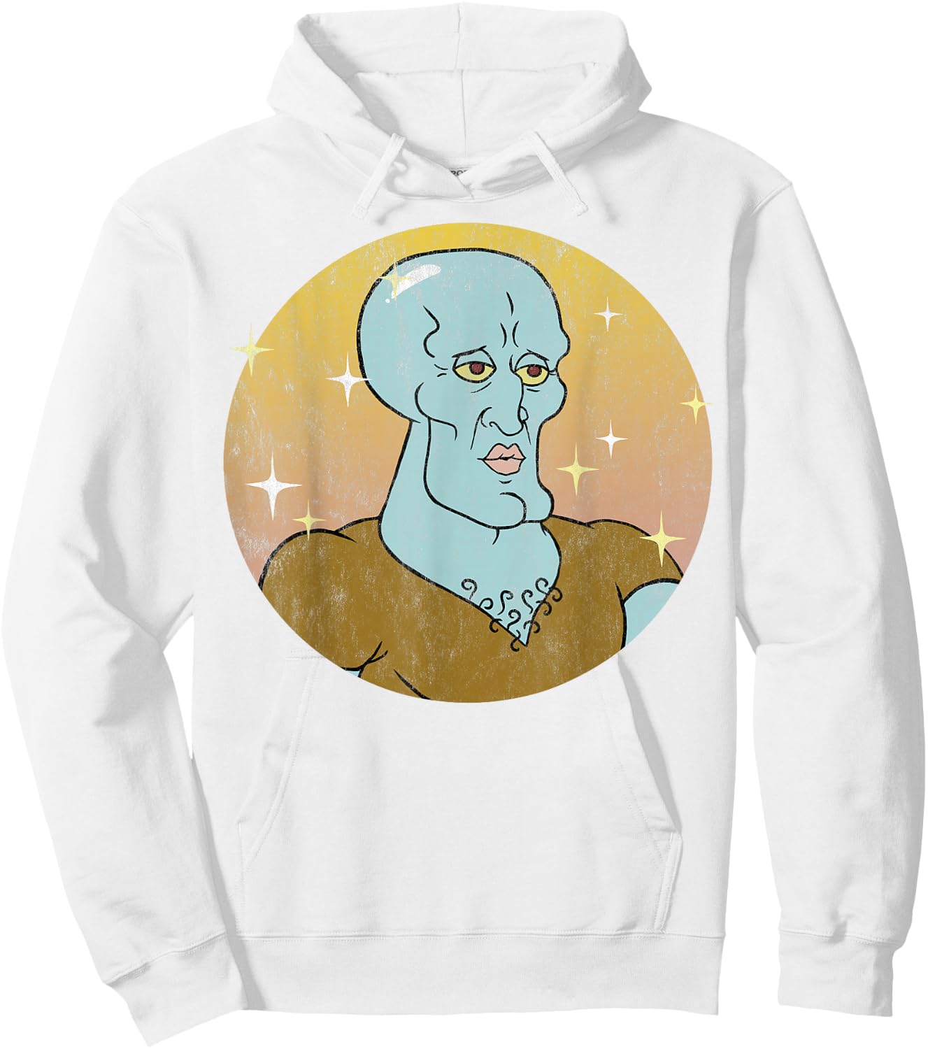 Spongebob Squarepants Handsome Squidward Portrait Small Hoodie - Hoodie | White