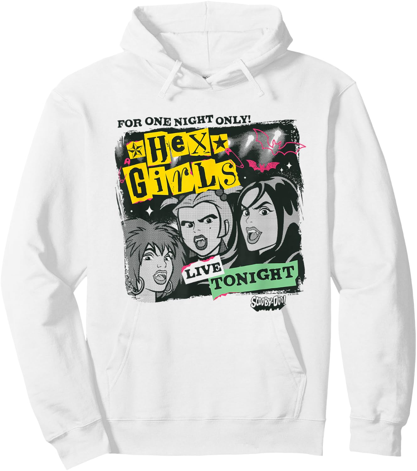Scooby-Doo Hex Girls For One Night Only! Live Tonight Logo Hoodie - Hoodie | White