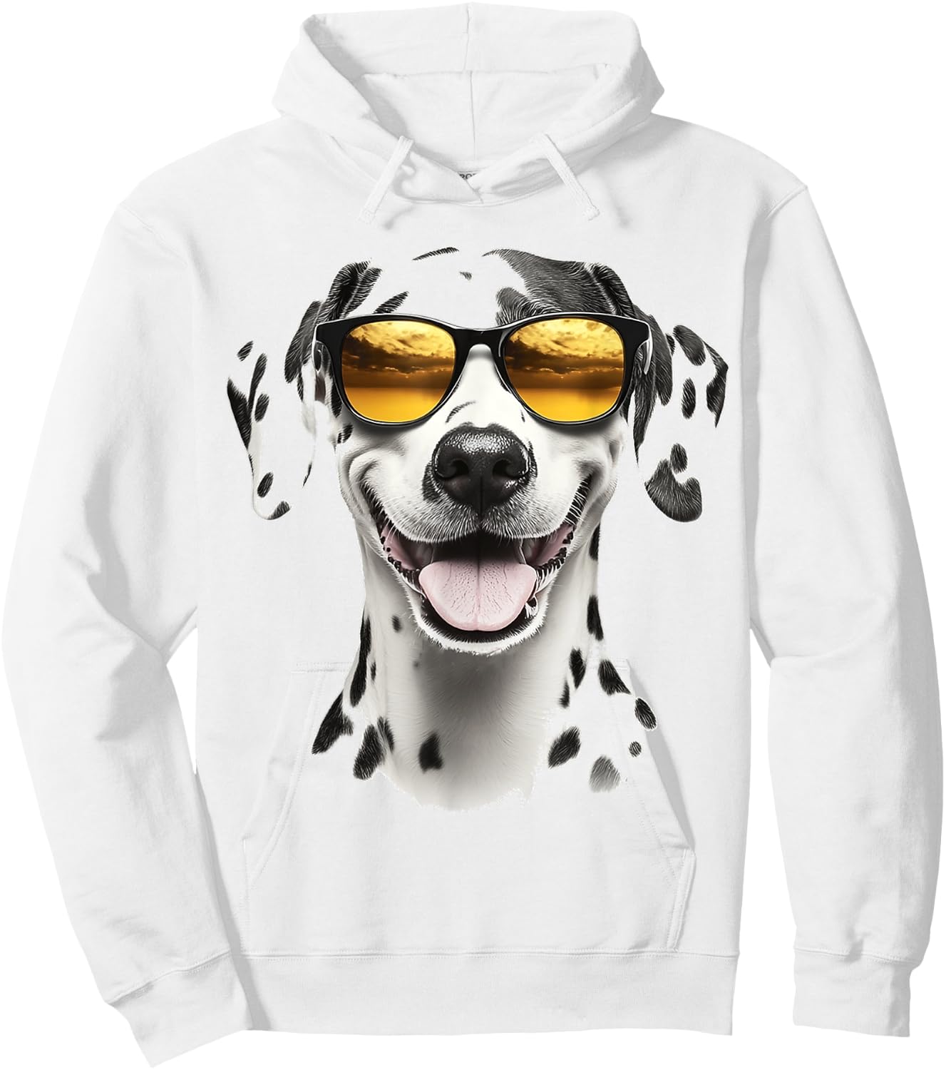Dalmatian Dog Motif Pet Illustration Dalmatian Men Women Kids Hoodie - Hoodie | White