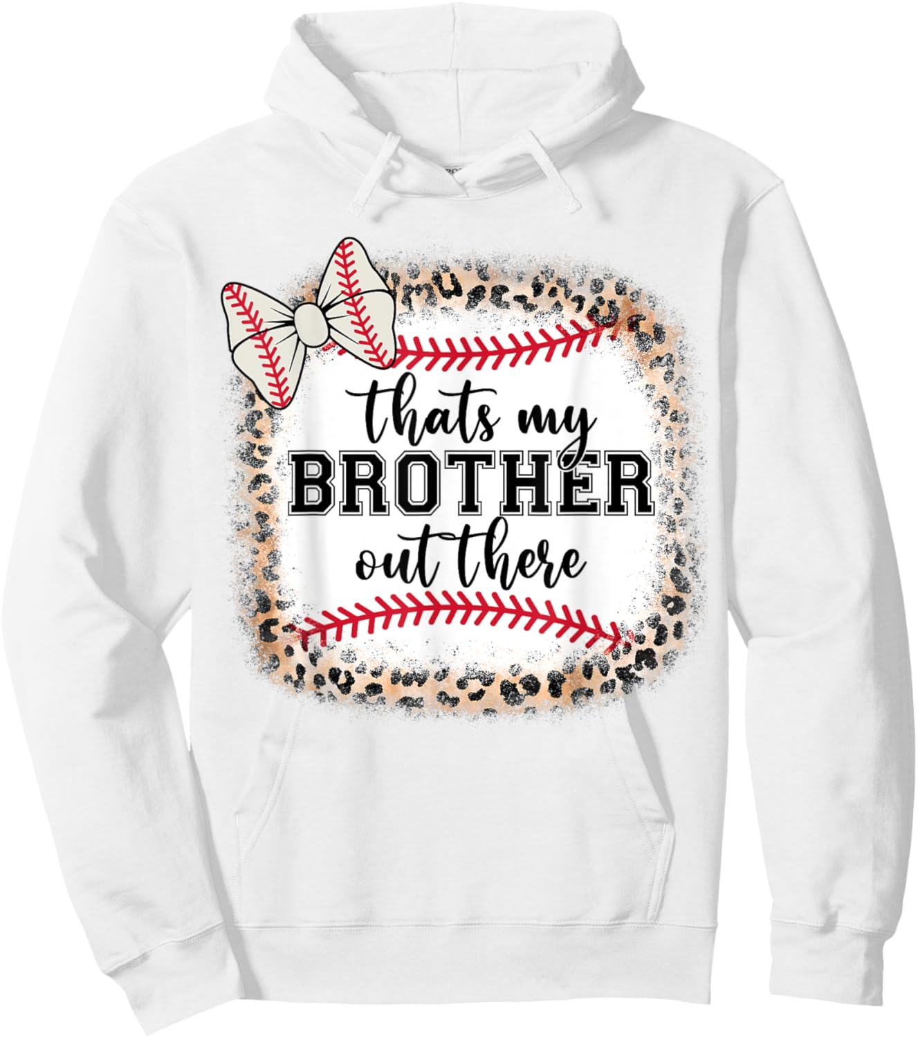 Little Sister Biggest Fan My Brother There Teen Girl Toddler Hoodie - Hoodie | White
