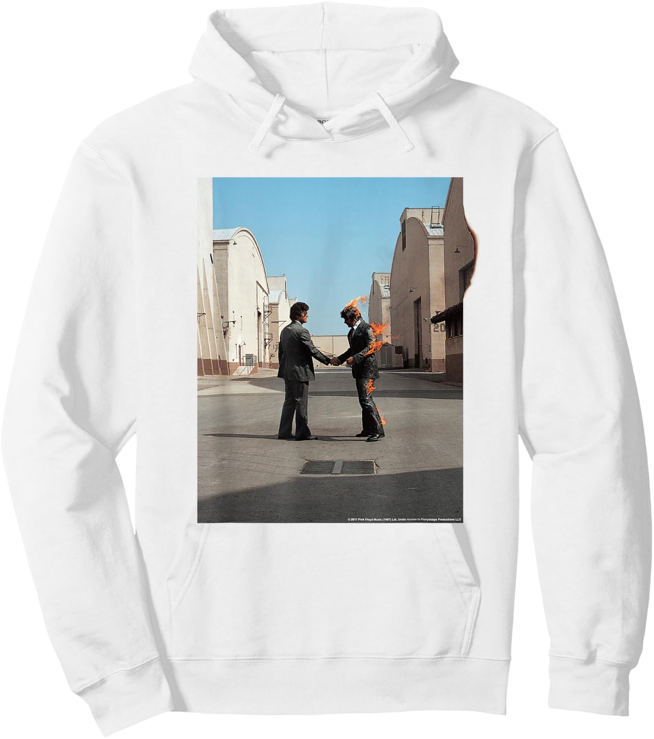 Pink Floyd Wish You Were Here Hoodie - Hoodie | White