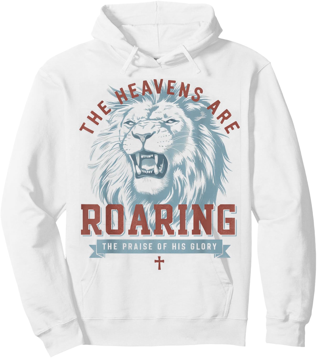 Boho Christian The Heavens Are Roaring Bible Verse Faith Hoodie - Hoodie | White