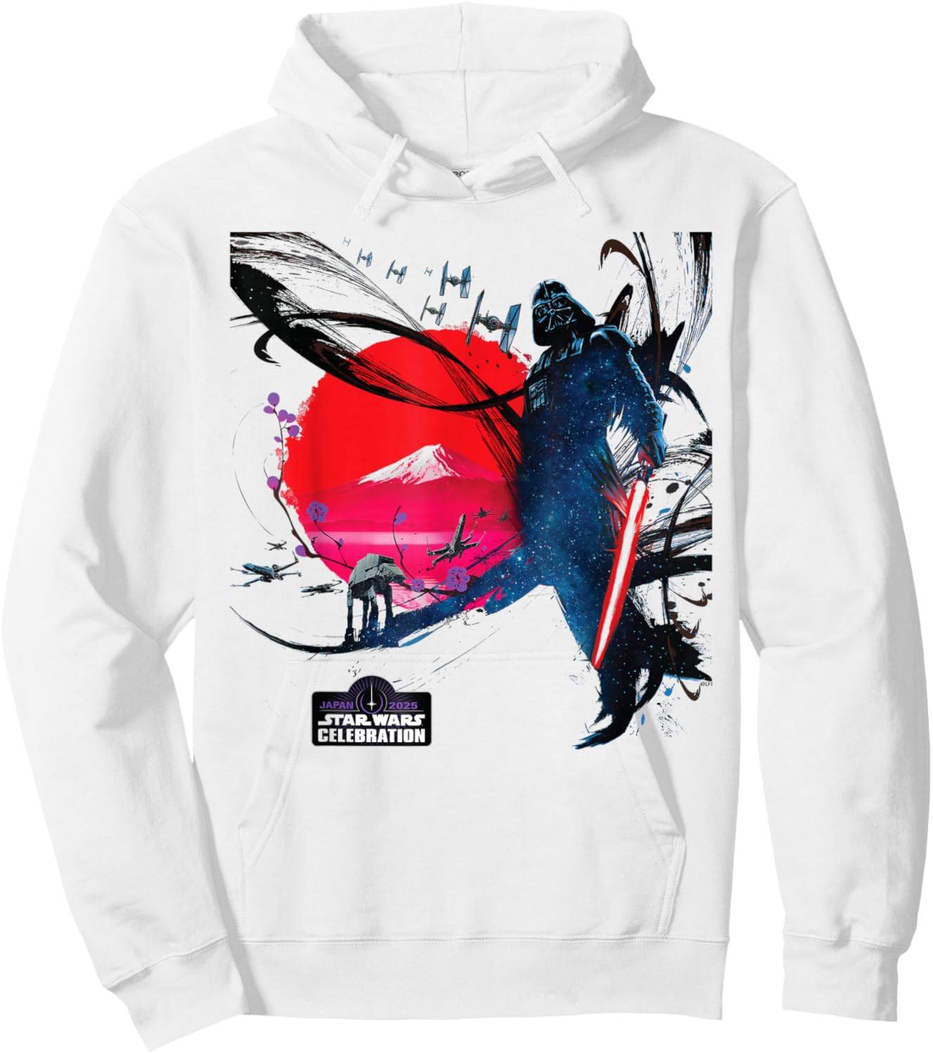 Star Wars Celebration Japan 2025 Key Art Darth Vader & Logo Hoodie - Hoodie | White