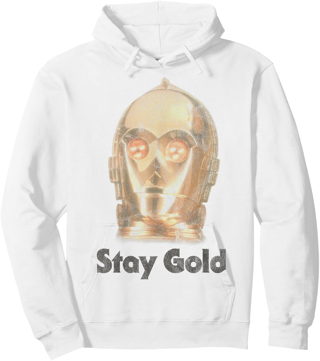 Star Wars The Rise of Skywalker C-3PO Stay Gold Hoodie - Hoodie | White