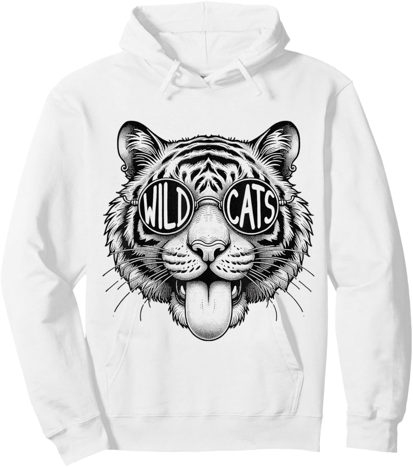 Wildcats School Sports Fan Team Spirit Back To school Hoodie - Hoodie | White