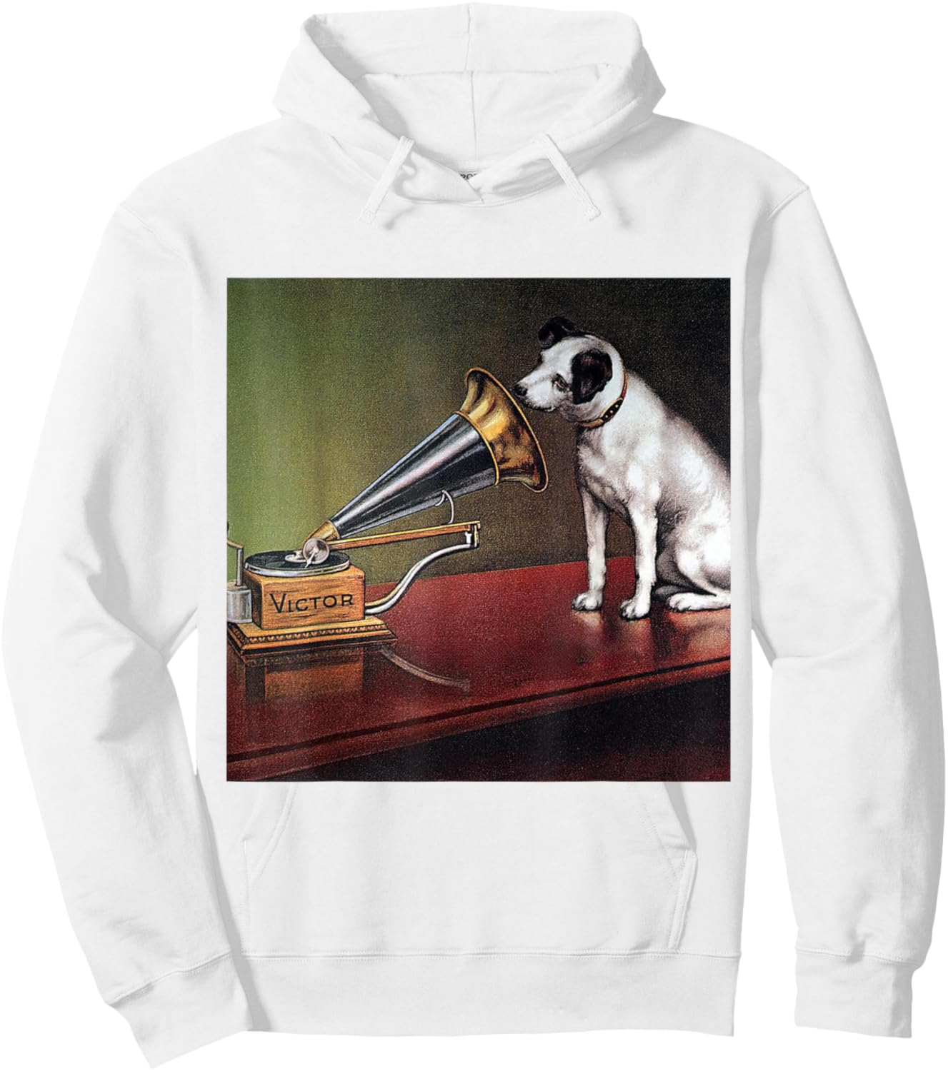 His Master's Voice RCA Victor Nipper Dog Hoodie - Hoodie | White